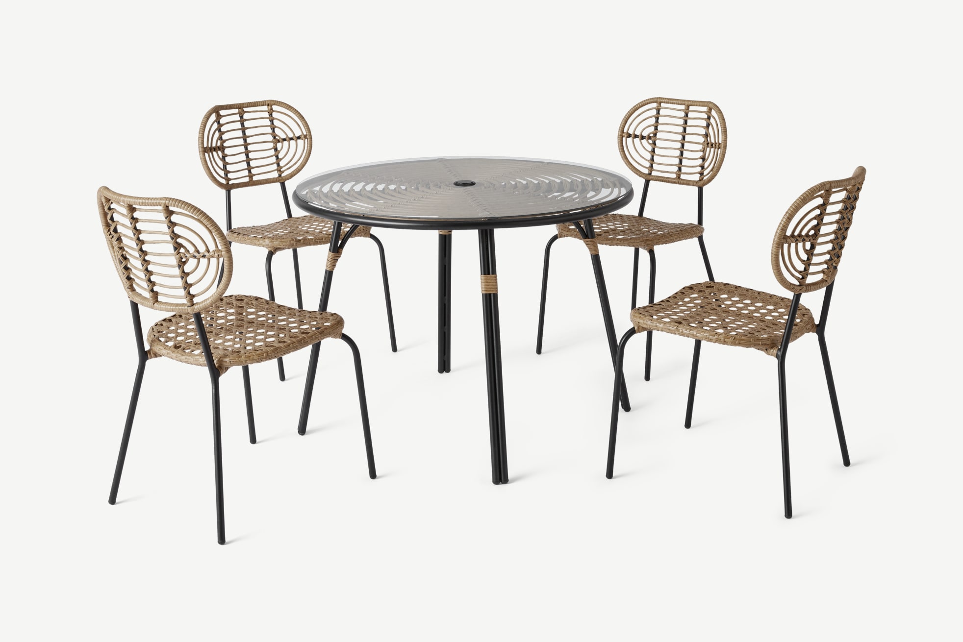 Swara garden 4 store seater round dining set