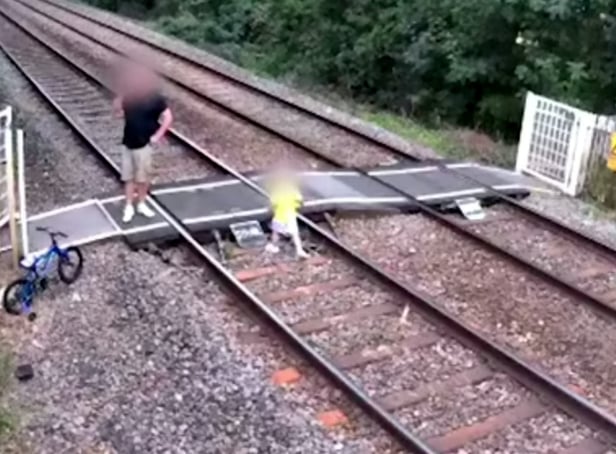 <p>CCTV footage released by Network Rail capturing some of the reckless behaviour at a popular level crossing.  </p>