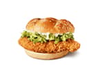 The new McCrispy burger launching in McDonald’s restaurants this month. Pic: McDonald’s
