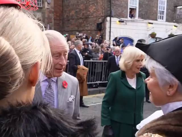 King Charles III during his visit to York 