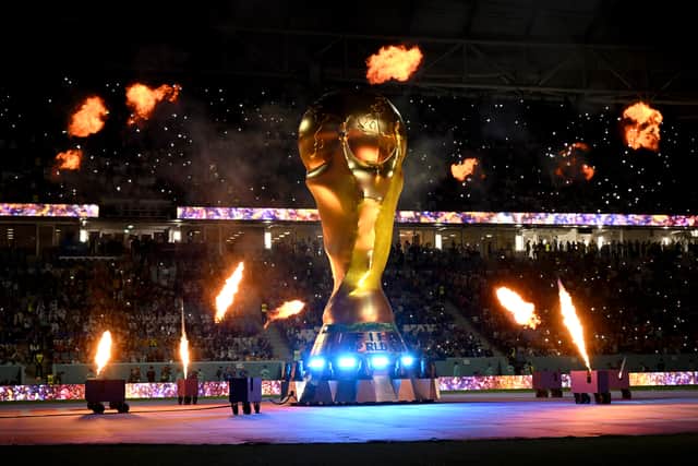 Pyrotechnics at the World Cup. 