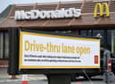 Stricter drive-thru rules in McDonald’s could be introduced in a bid to stop littering - by printing number plates of cars on the bags. Picture by Lisa Ferguson
