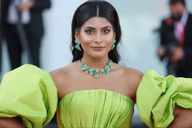  Farhana Bodi attends the red carpet of the movie "Madres Paralelas" during the 78th Venice International Film Festival on September 01, 2021 in Venice, Italy. (Photo by Marc Piasecki/Getty Images)