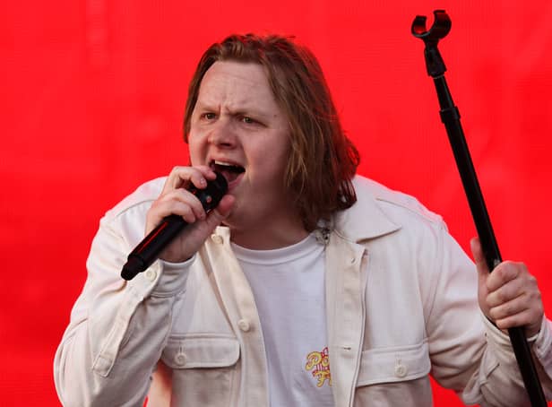 <p>Lewis Capaldi performs on the main stage during day three of the TRNSMT Festival at Glasgow Green on July 10, 2022 in Glasgow, Scotland. (Photo by Jeff J Mitchell/Getty Images)</p>