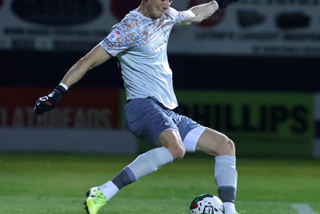 Matt Macey’s only appearance for Luton Town this season was in the Carabao Cup first round against Newport County at Kenilworth Road in August. Picture: David Rogers/Getty