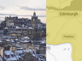 Edinburgh weather: Met Office issue yellow weather warning for snow and ice - what to expect
