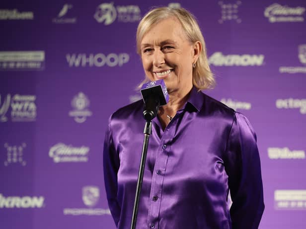 Martina Navratilova has been diagnosed with cancer. (Getty Images)