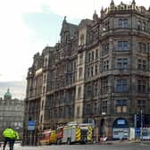 The shops and roads still closed after a devastating fire at the Jenners building in Edinburgh’s Princes Street