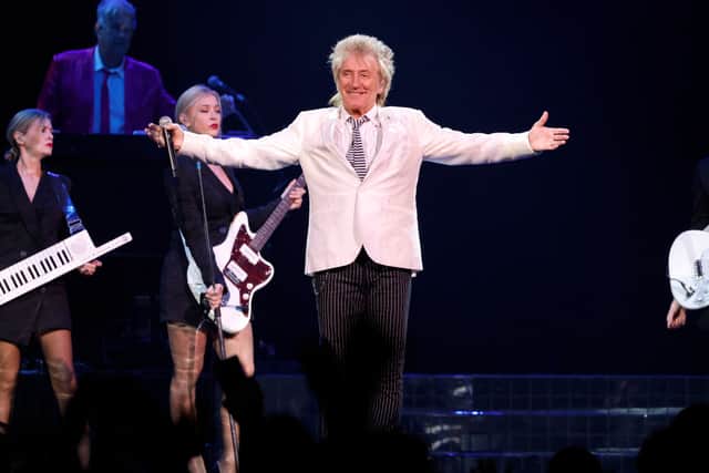 Sir Rod Stewart is renowned for being a Tory supporter, but did not shy away for urging voters to bring in the Labour Party at the next general election - Credit: Getty