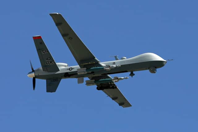 An MQ-9 drone operated by the US has collided with a Russian fighter jet over the Black Sea. (Credit: Getty Images)