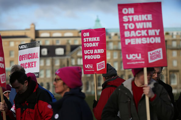 <p>University staff go on strike today with more on the way as pay and pension dispute rages on (Photo by Martin Pope/Getty Images)</p>