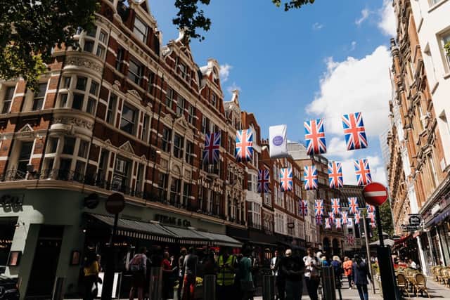 Leicester Square in the sun (photo: four The Power of Together)