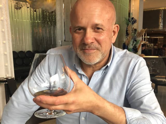 Cliff Edwards enjoying a Zacapa rum in the Mayfair Bar