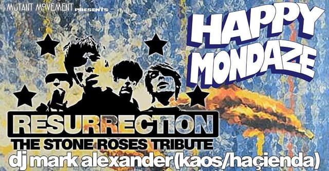 Resurrection: Stone Roses Tribute/Happy Mondaze/DJ Mark Alexander(Haçienda)
£14.75  · Leeds Irish Centre