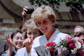 Diana, Princess of Wales, smiles as she meets wellwishers outside St Vincent's Hospice in Sydney on November 2, 1996, her last official engagement in Australia.