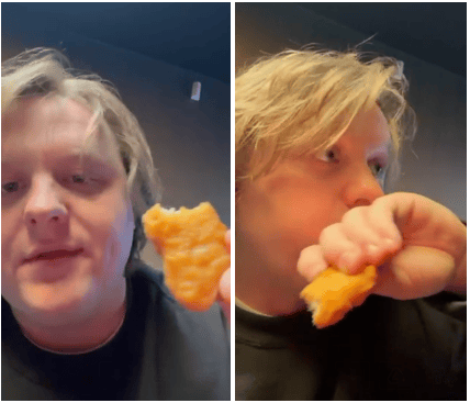 The Wish You The Best singer vented on Instagram about being given just one chicken nugget