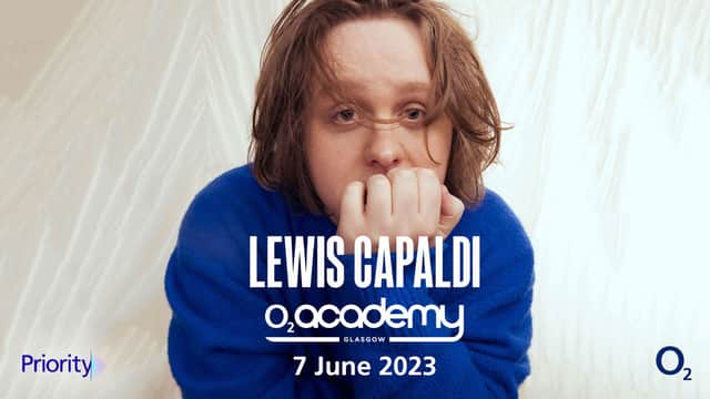 Lewis Capaldi will perform an exclusive, intimate concert at O2 Academy Glasgow on Wednesday 7 June in partnership with Virgin Media