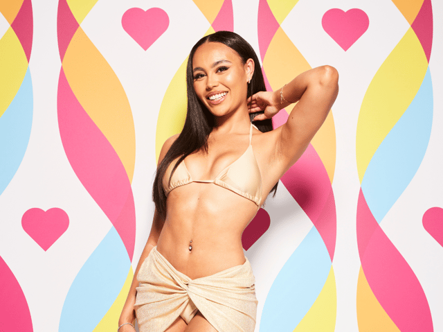 Model Ella Thomas is joining Love Island 2023 and has described herself as the "whole package". (Credit: ITV)