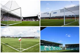 The four Edinburgh based football stadiums. (SNS)