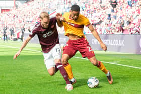 Motherwell’s physical dominance in the first half proved crucial to the final score (Pic: SNS) 