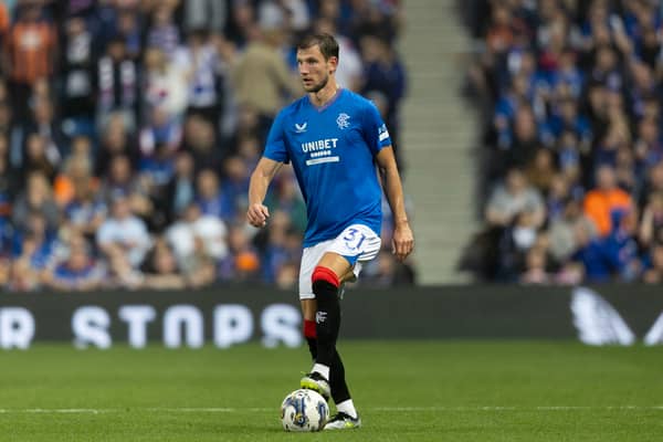Borna Barisic in action for Rangers at Ibrox