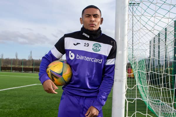 Former England youth international and Man Utd prospect Demitri Mitchell played for both Hearts and Hibs during his time in Scotland (Pic: SNS) 