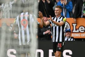 Harvey Barnes for Newcastle in August 2023