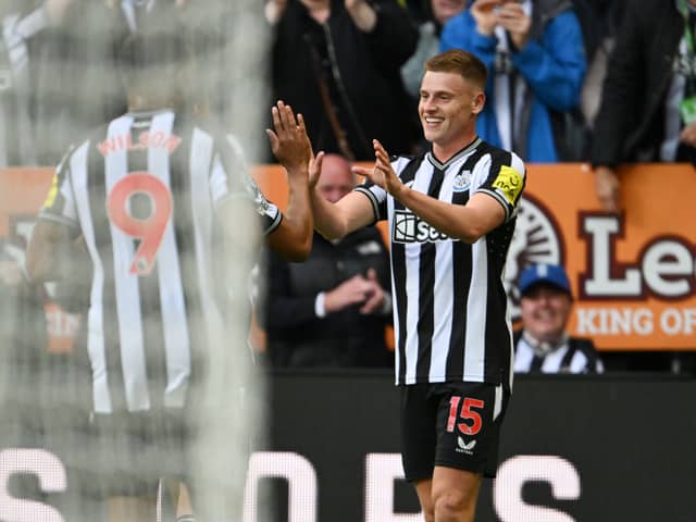 Harvey Barnes for Newcastle in August 2023