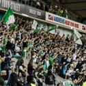Hibs fans roaring on their favourites