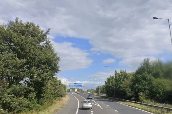 Large stretches of the M53 are closed this morning (Friday) due to an accident involving an overturned vehicle. Photo: Google Maps