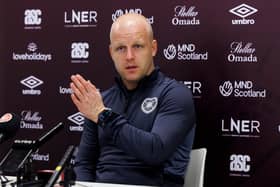 Hearts manager Steven Naismith speaking ahead of facing Hibs.