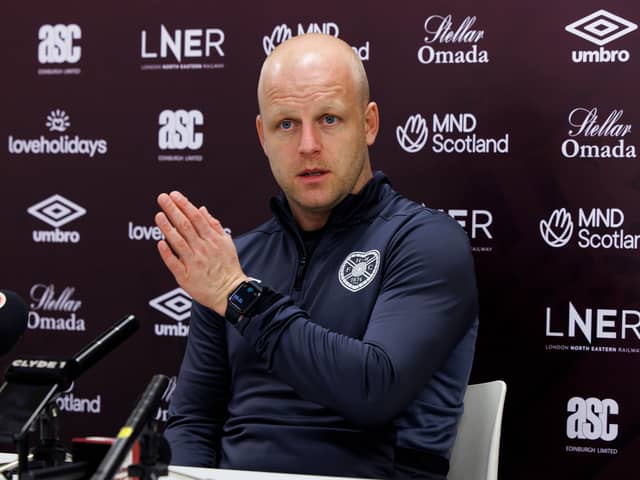 Hearts manager Steven Naismith speaking ahead of facing Hibs.