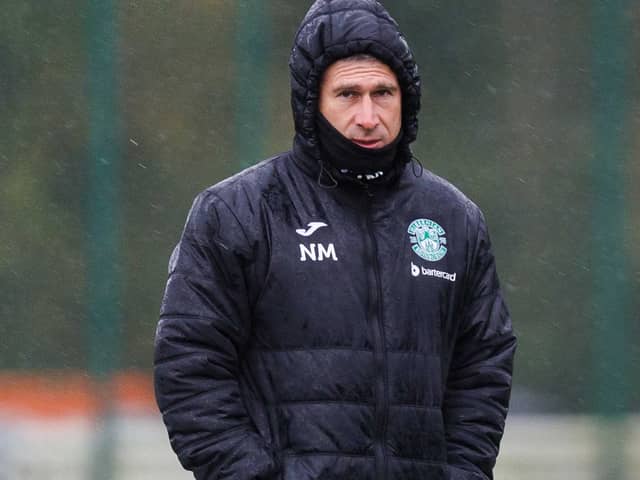 Low pressure systems battered the Hibs Training Ground yesterday, as Montgomery prepared for tip to Ibrox. 