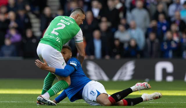 Hibs came off worst in their head-on collision with Rangers 