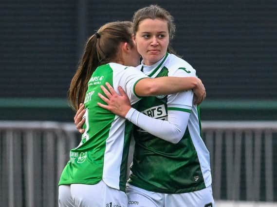 Eilidh Adams came back into Hibs’ starting XI in style. Credit: Malcolm Mackenzie