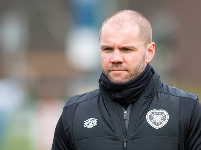 Robbie Neilson during his second stint at Hearts in 2023
