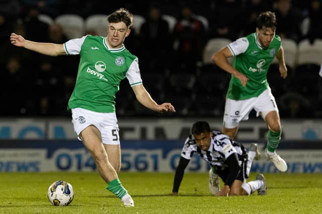 Landers in action against St Mirren