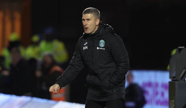 Hibs manager Nick Montgomery has been at Easter Road since the September international break