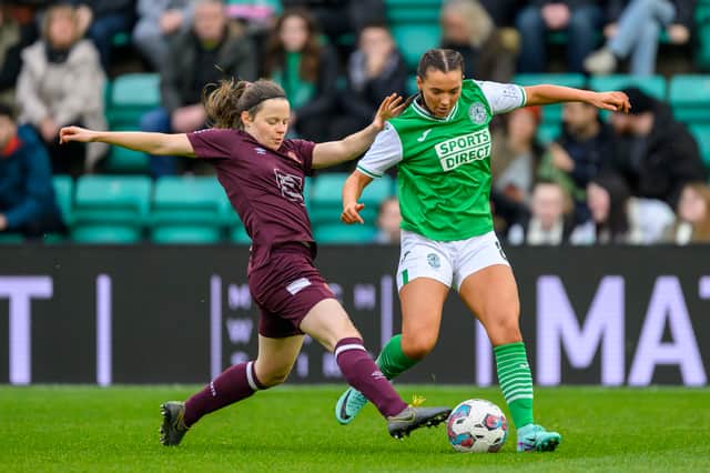 Cailin Michie tackles Michaela McAlonie. Credit: Malcolm Mackenzie