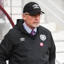 Craig Levein during his second stint as manager of Hearts in 2019