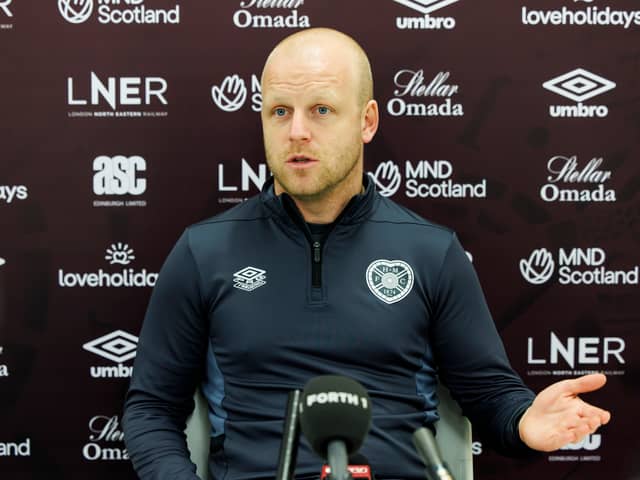 Steven Naismith at the pre-match press conference