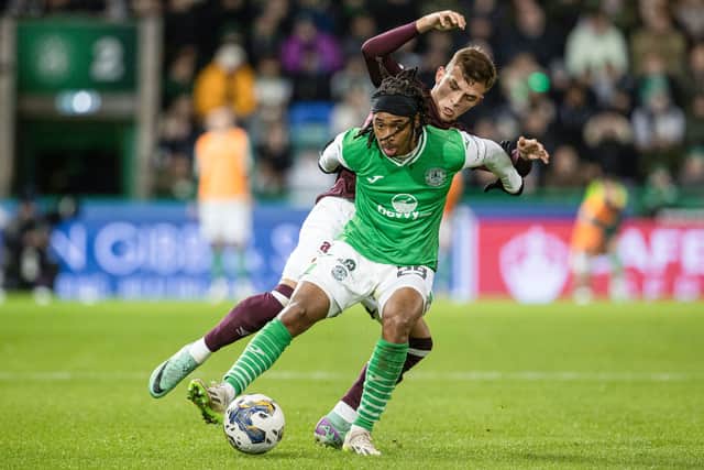 Tavares has become key to Hibs on left wing.