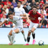 Kris Moore (L) in action for Leeds United during pre-season (Photo by Matthew Peters/Manchester United via Getty Images)