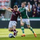Hibernian's Lewis Stevenson and Hearts' Alan Forrest are both out of contract this summer