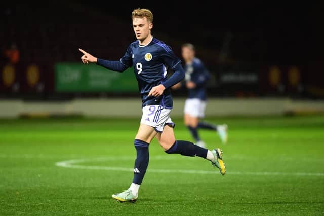Bristol City forward Tommy Conway is eager to force his way into the senior Scotland squad for Euro 2024. Pic: SNS