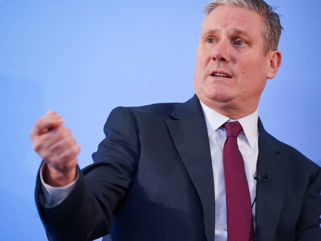 Labour leader Sir Keir Starmer  is determined not to throw away the party' lead. Picture:  Jonathan Brady/PA.