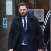 Johnathan Dunlop, 32, stripped the woman naked before groping her when she stayed over at his flat following night out socialising with his girlfriend.