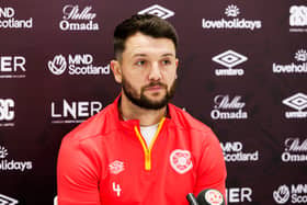 Craig Halkett spoke to the press ahead of Saturday's match with Aberdeen (Pic: SNS)