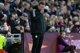 Barry Robson looks dejected as Hearts beat Aberdeen 2-0 at Tynecastle
