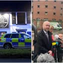 Detective Chief Inspector James Entwistle, right, who is leading the investigation, held a press conference outside Leeds General Infirmary following the incident in Outlon. Pictures: NationalWorld
